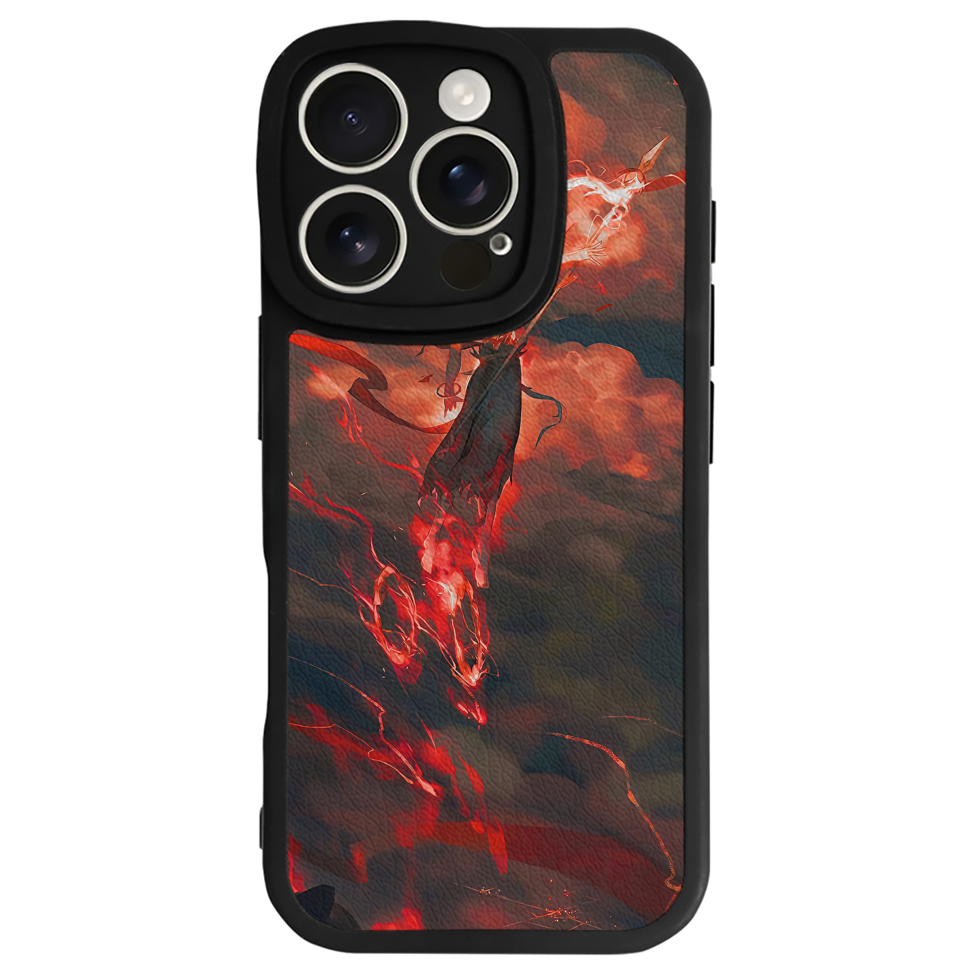 （画像用） Ne Zha 2 ナタ 魔童の大暴れ 【iPhone 16シリーズ対応】シリコンスマホケース（レザー調） 材質：シリコン